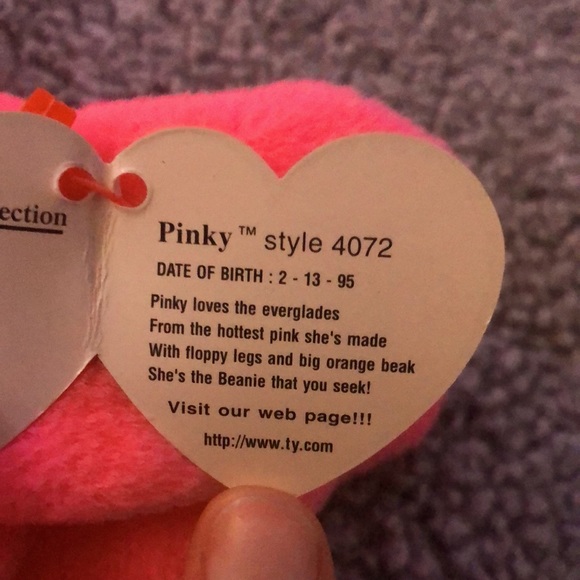 Pinky Flamingo Collectible Beanie Baby - Picture 7 of 8